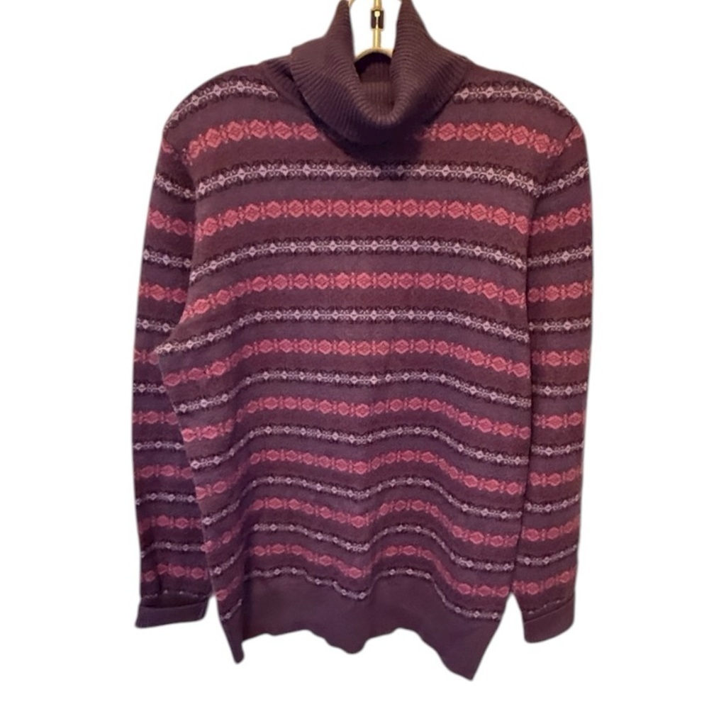 LL Bean Cotton Cashmere Blend Turtleneck Sweater